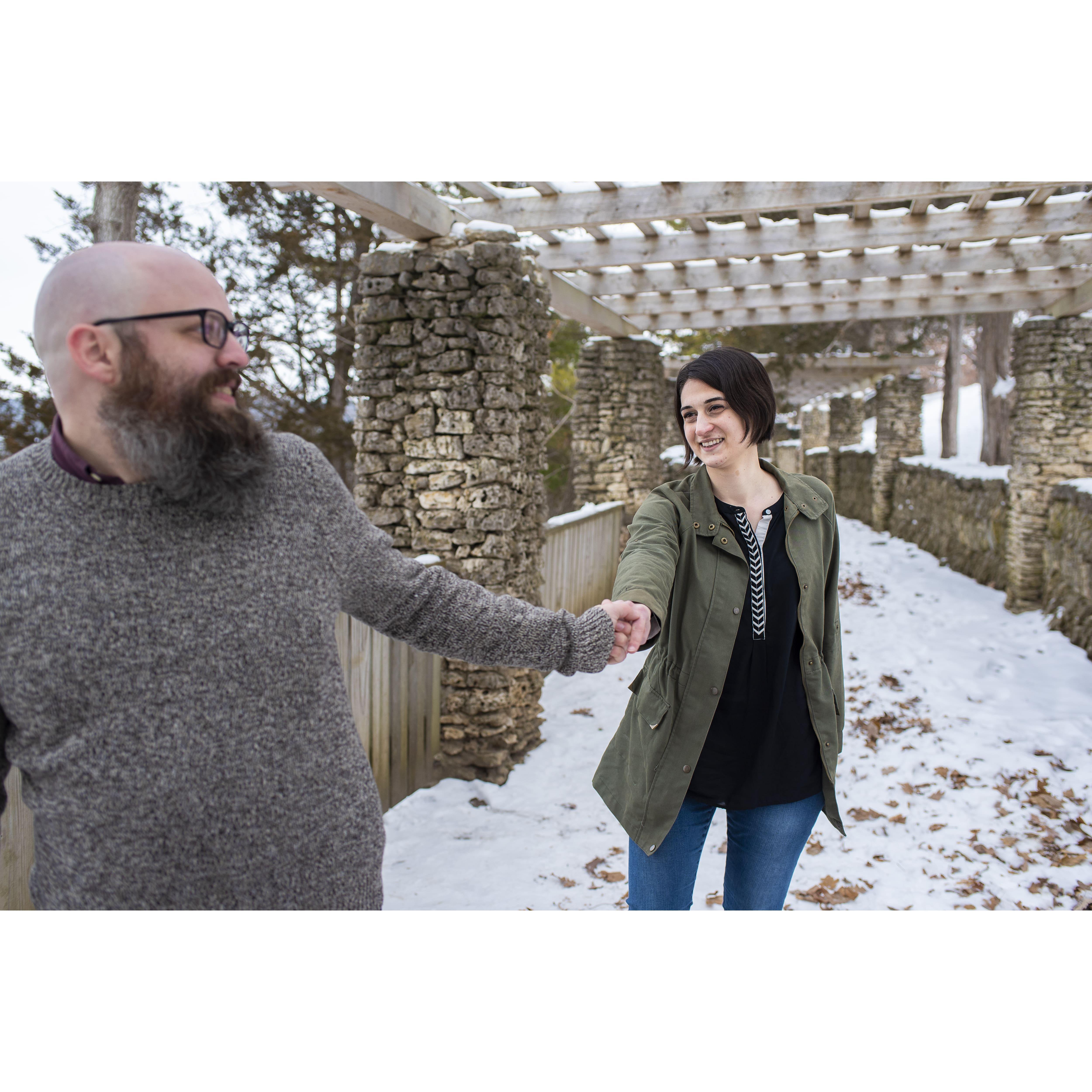 We decided to have our engagement pictures taken all over Decorah, IA, where Jack went to college.