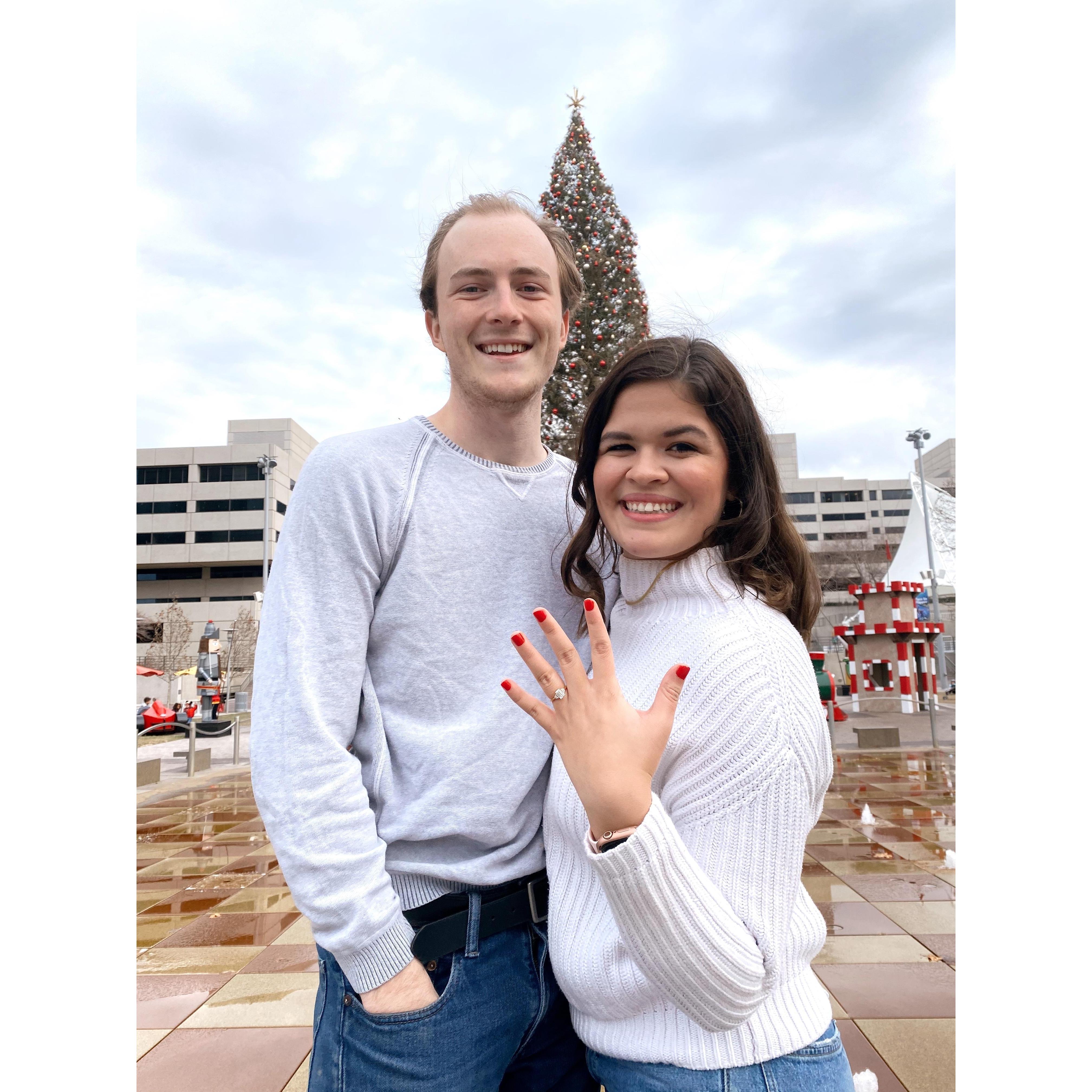 The day we got engaged! - December 2020