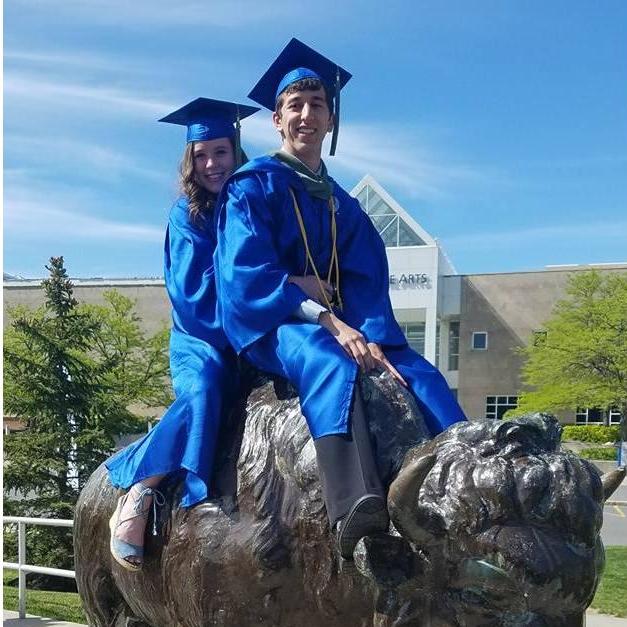 Graduating college together with the same degree!