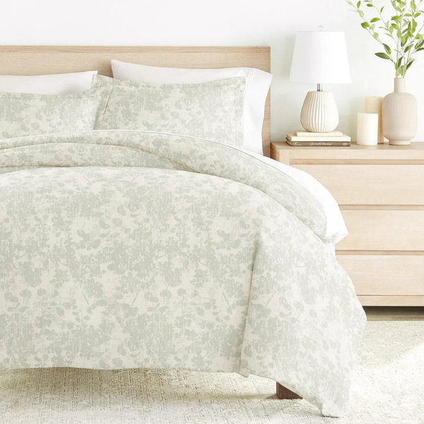 Weathered Floral Pattern Duvet Cover Set