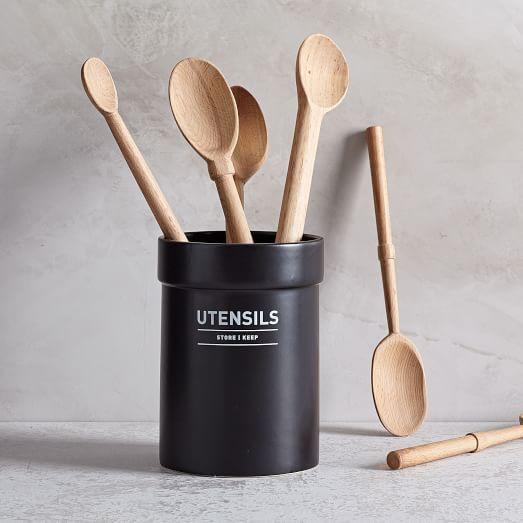 Utility Collection, Utensil Holder, Black