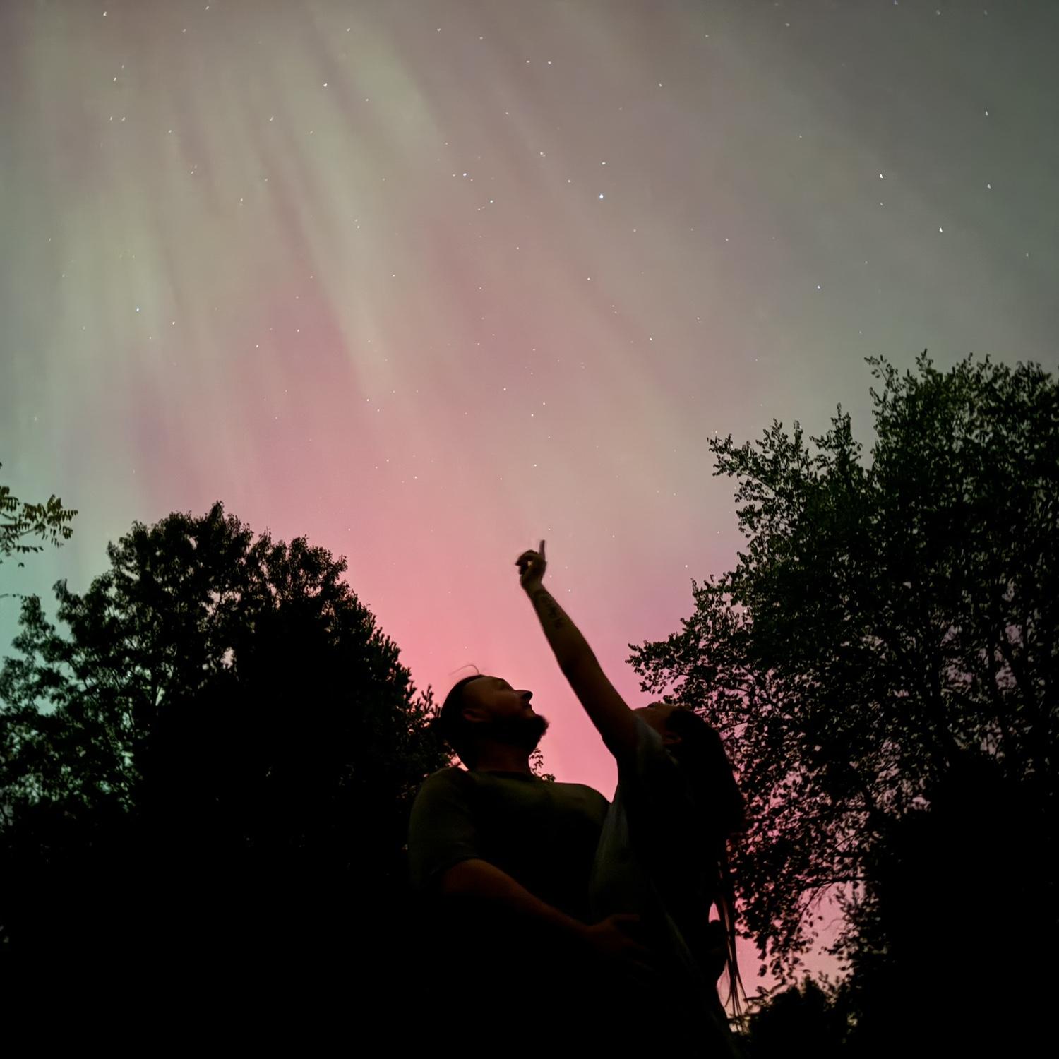 The northern lights lit up our night