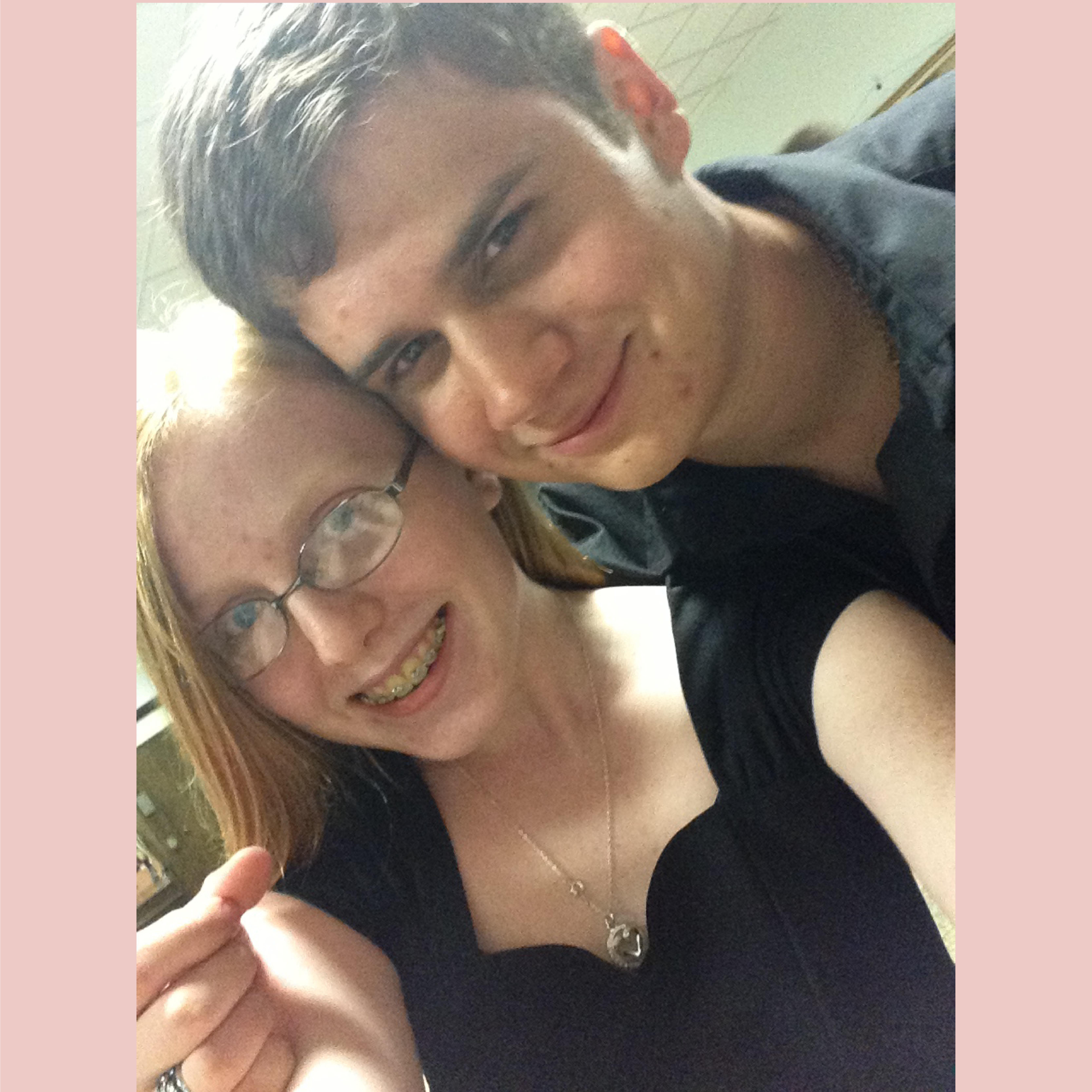(2013) This photo was taken before our favorite band concert - we spent the whole afternoon exploring the church together before the show!
