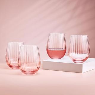 Good Days Stemless Wine Glass, Set of 4