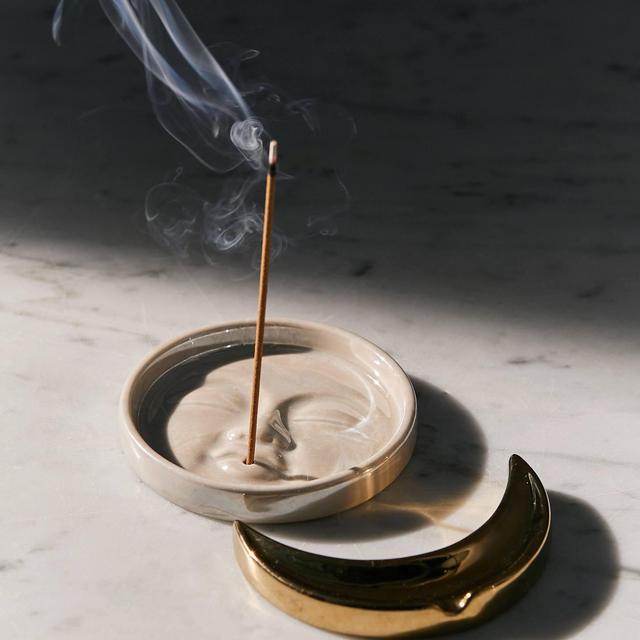 Man On The Moon Incense Holder + Ashtray Set