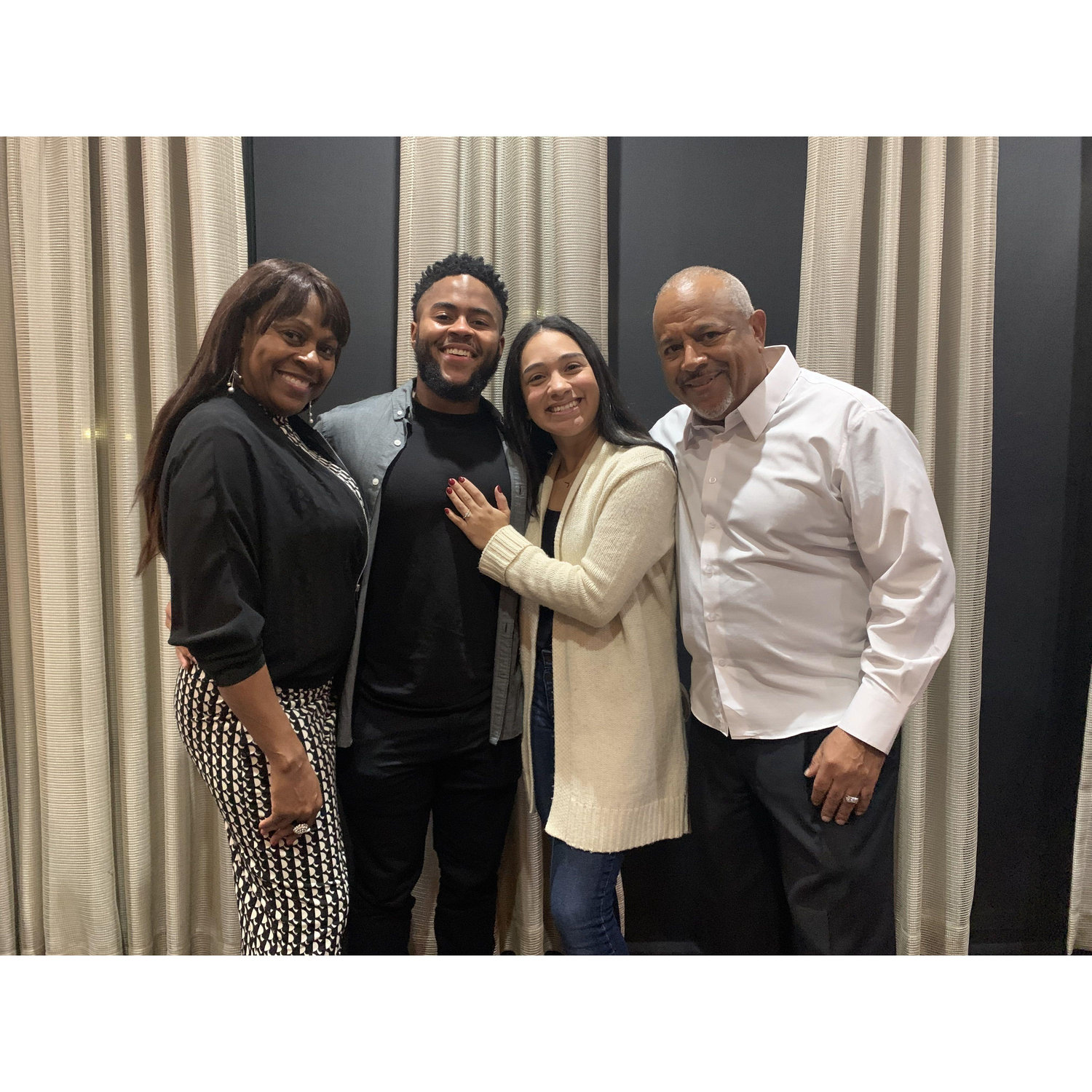 Having our parents present to see our engagement was a beautiful gift.