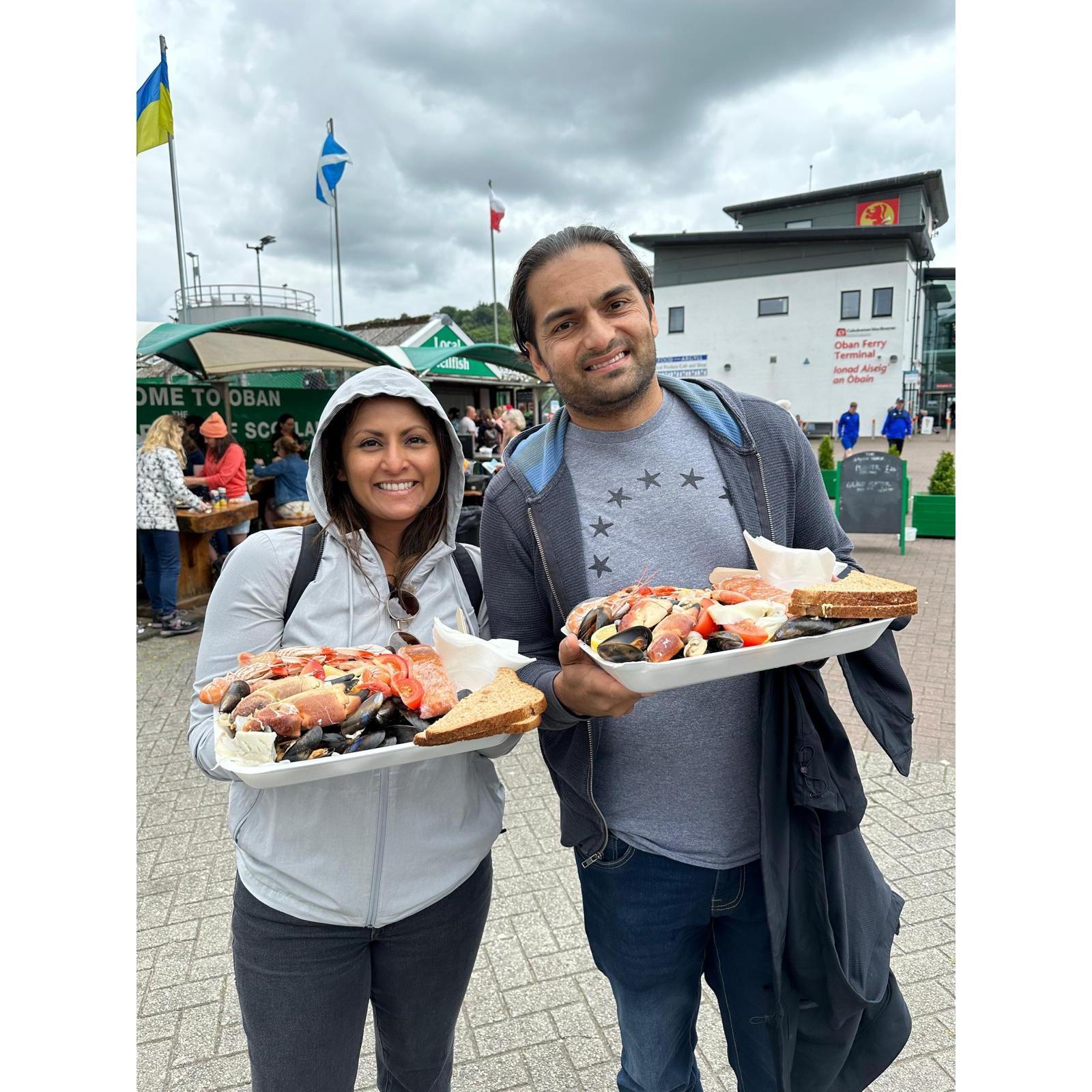 Fresh Scottish seafood