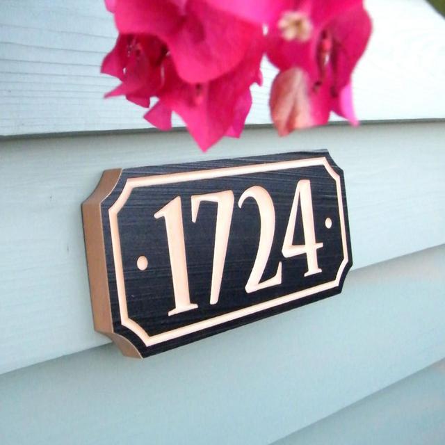 10" x 4.5" House Number Sign,...