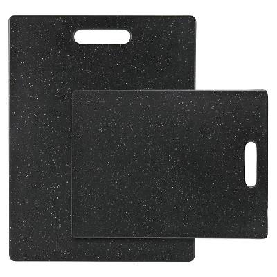 Product description page - Dexas 2 Piece Polyethylene Cutting Board Set - Midnight Granite
