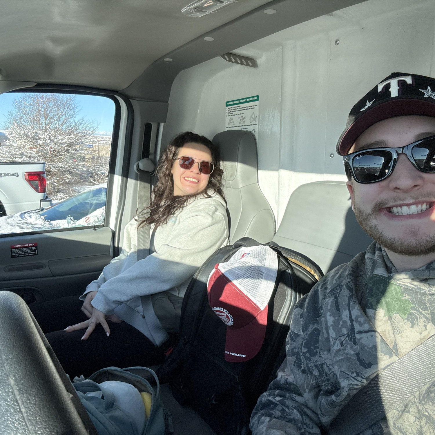 Our U-Haul drive back from Colorado.