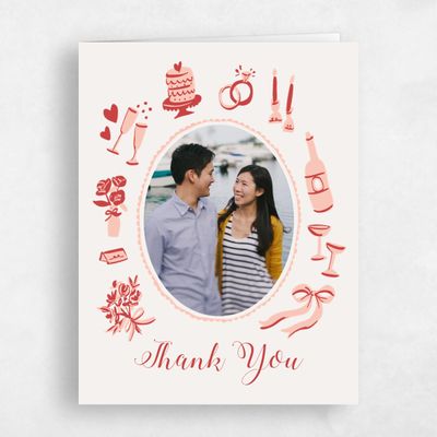 Red Velvet Wedding Thank You - Remi Photo