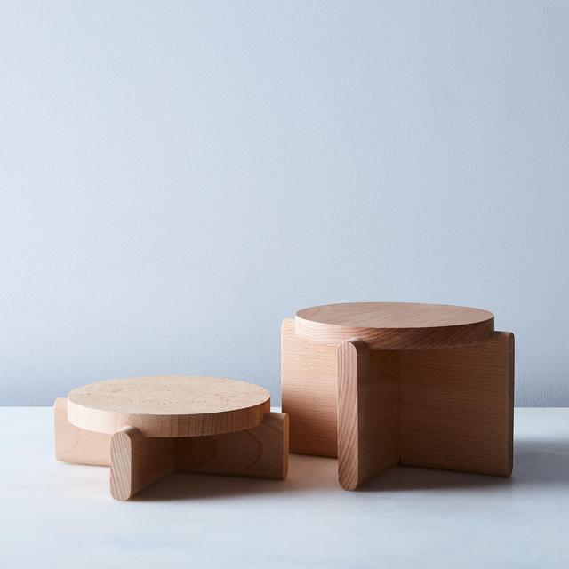 Beechwood Plant Pedestals (Set of 2)