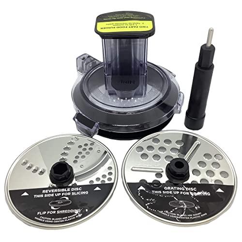 Ninja Chute Feed Lid Slicer Shredder Grater Discs for BL491 BL492 BL493Z BL494 40oz Bowl Compact Blender