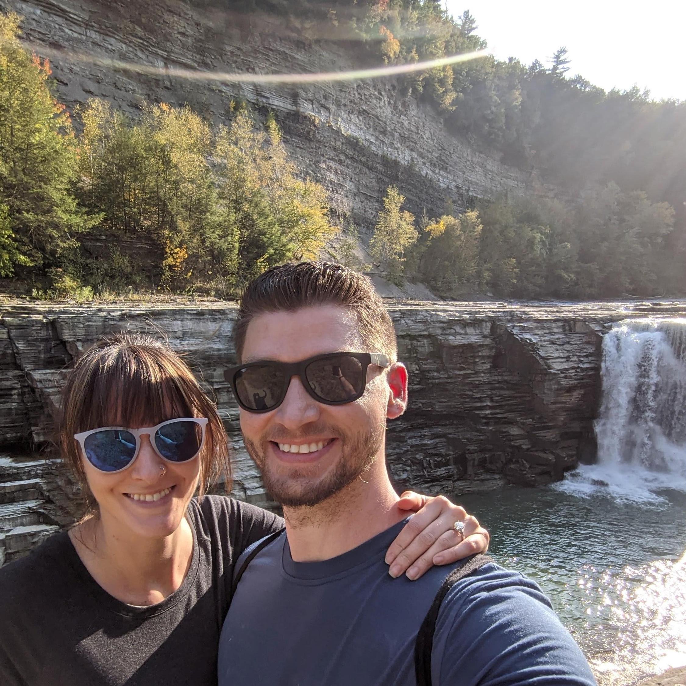 We got engaged at Letchworth State Park in New York