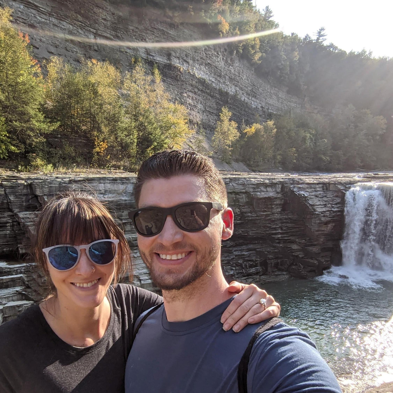 We got engaged at Letchworth State Park in New York