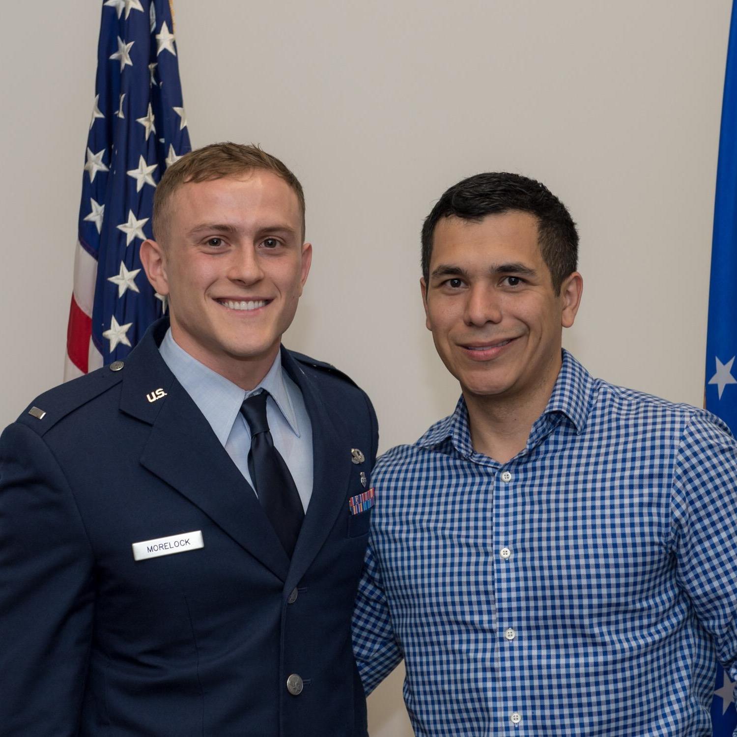 Chase's promotion ceremony to 1st Lieutenant.