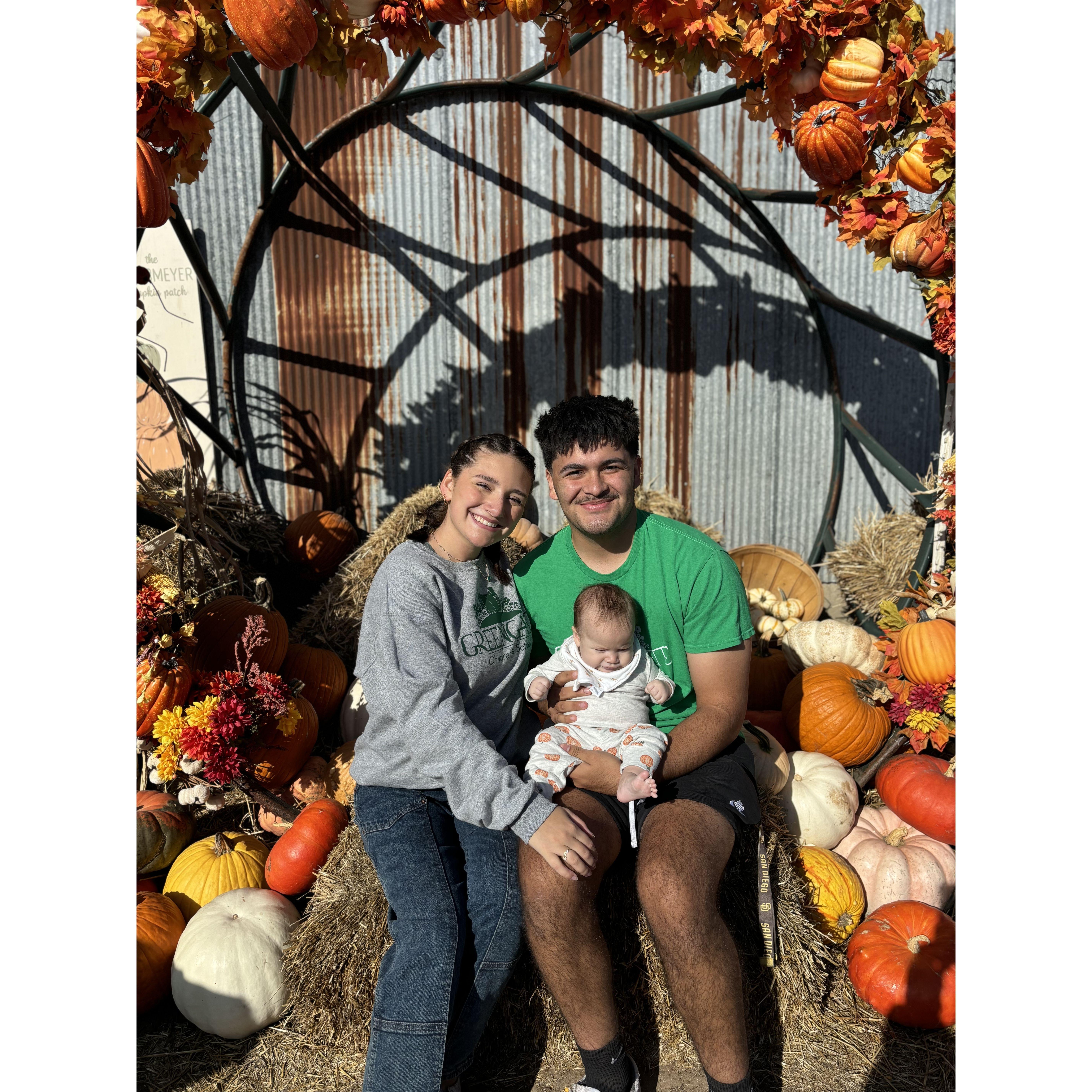 First Visit to the Pumpkin Patch