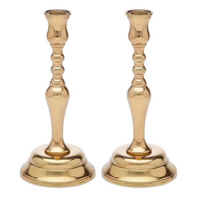 Godinger Revere Lighting 2-Pc. Tall Metal Candlestick Set