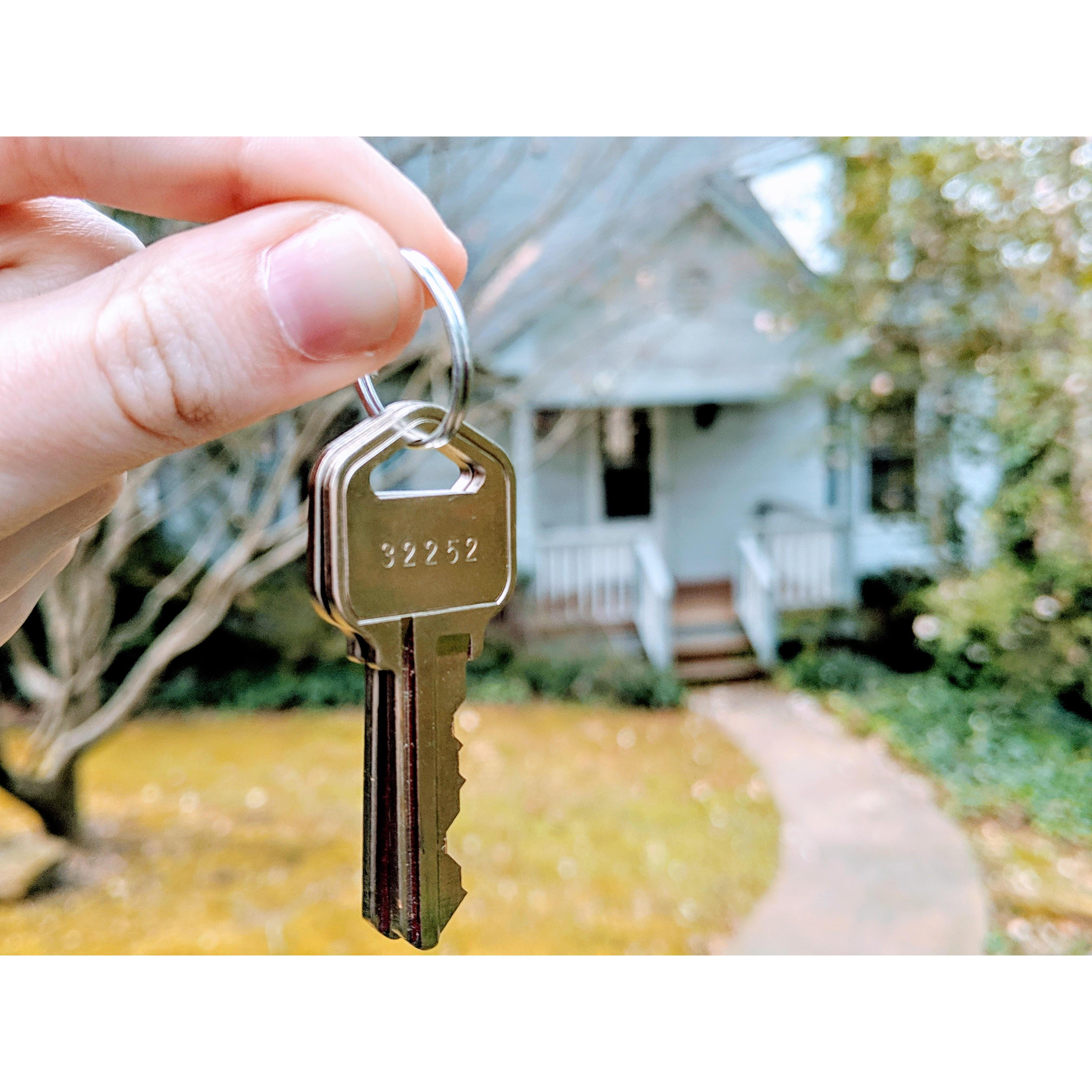 Our first (rented) home together!