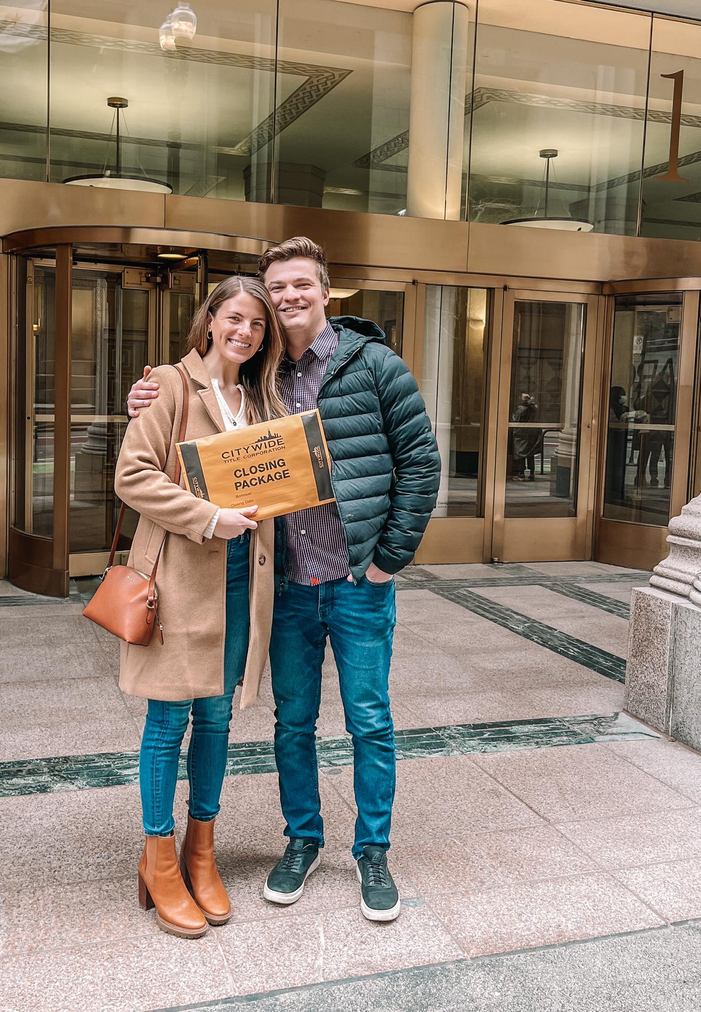 The day we became official homeowners.