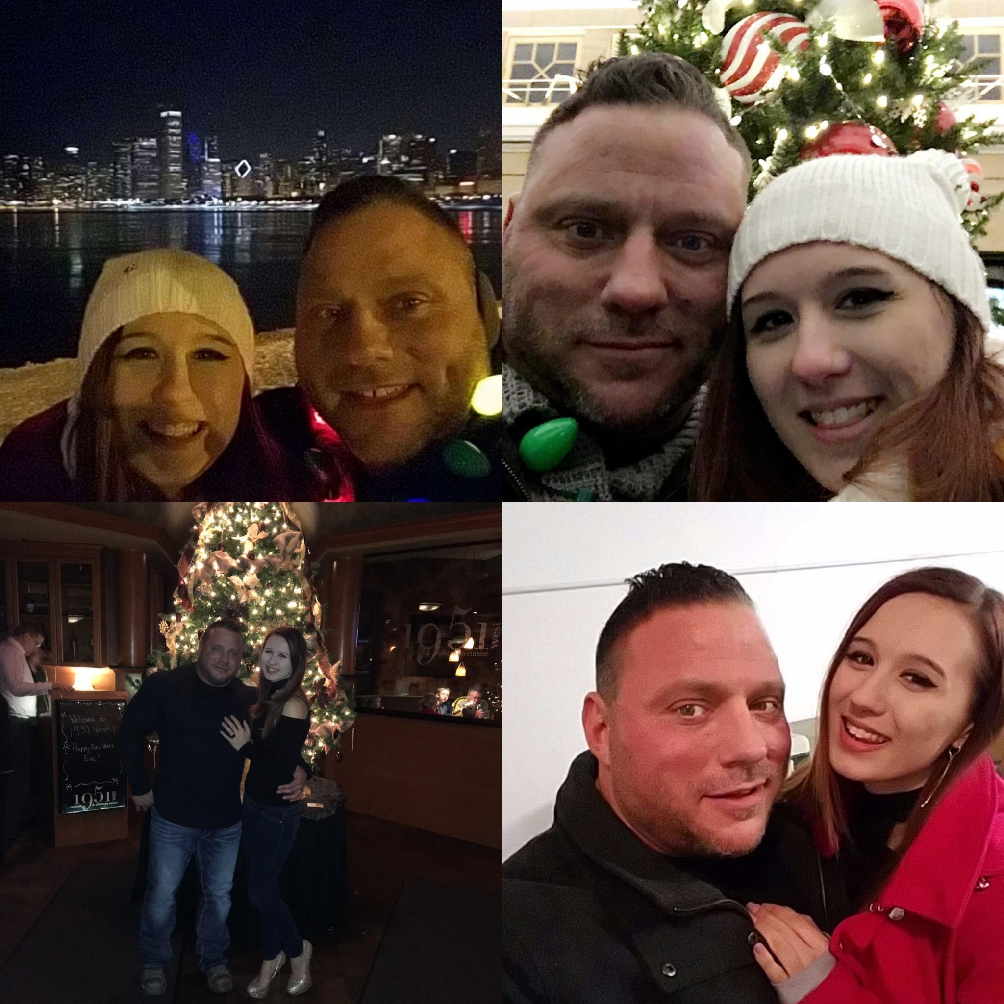 Pictures from our first Christmas and New Years together - circa 2016