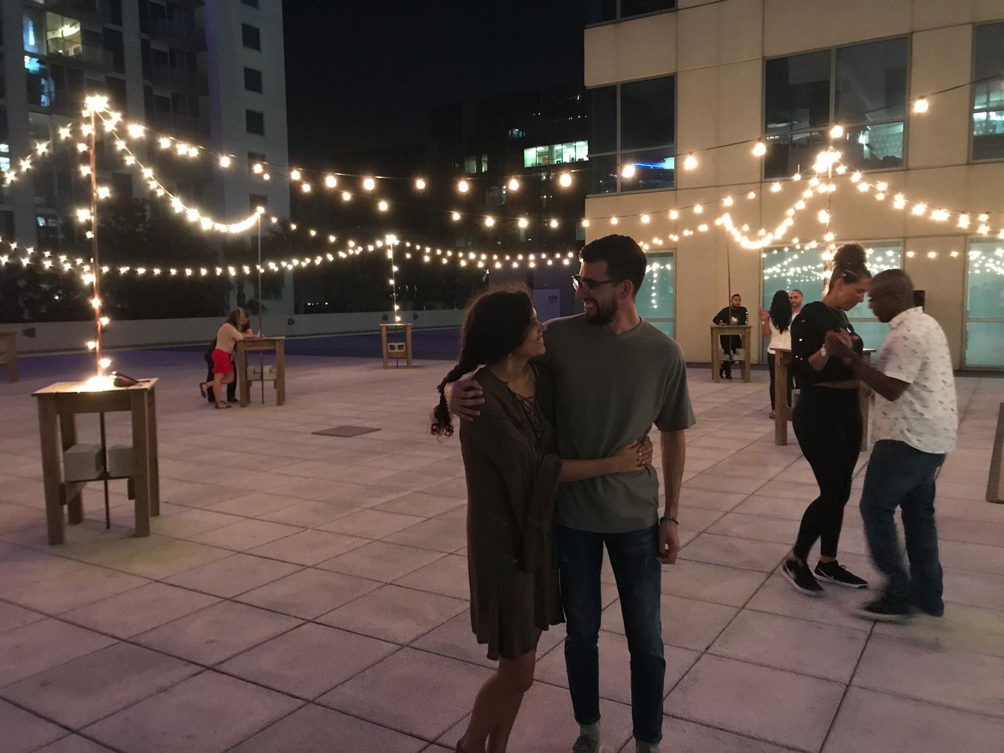 The night we decided to take salsa classes on a rooftop in Orlando!