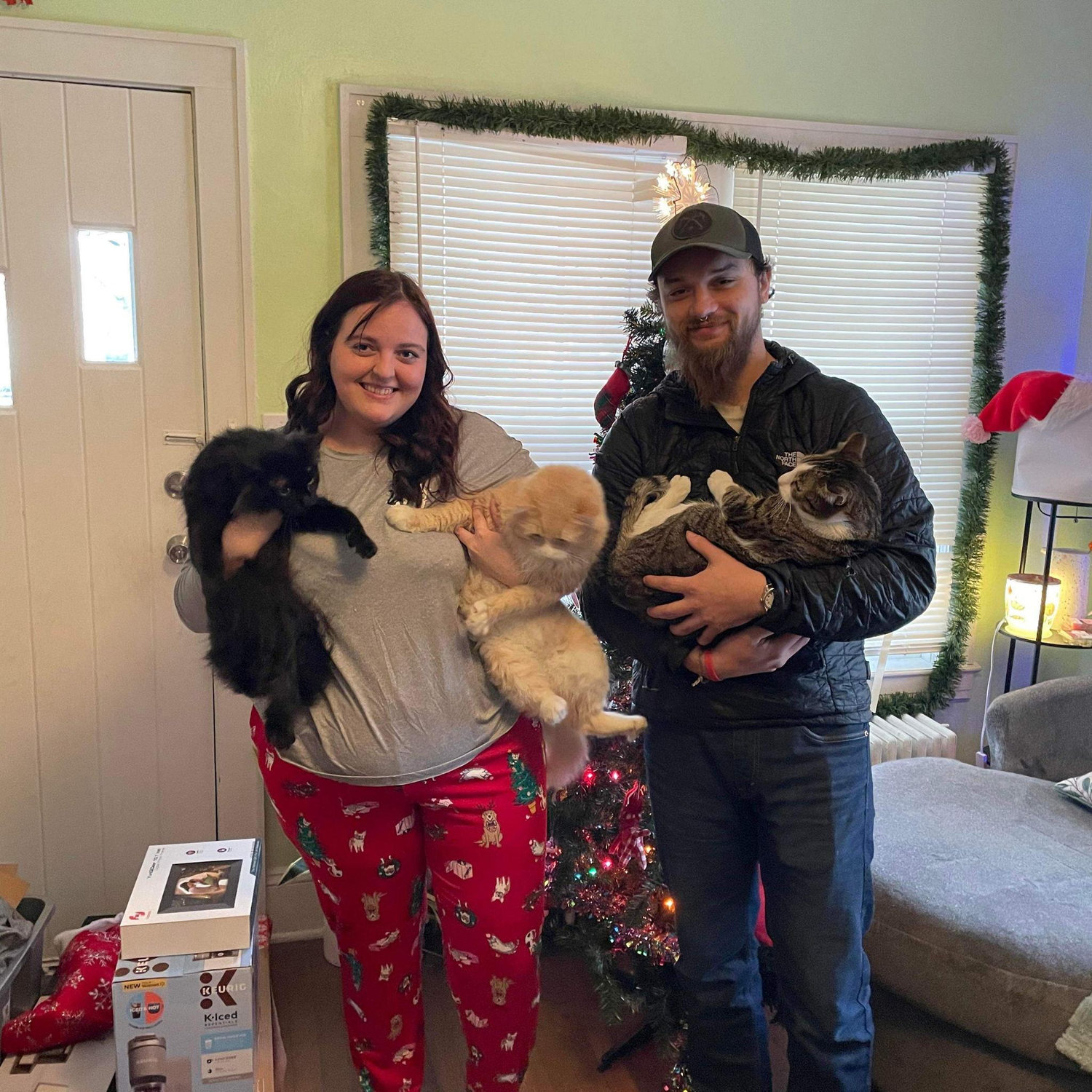 Christmas in first house with boys