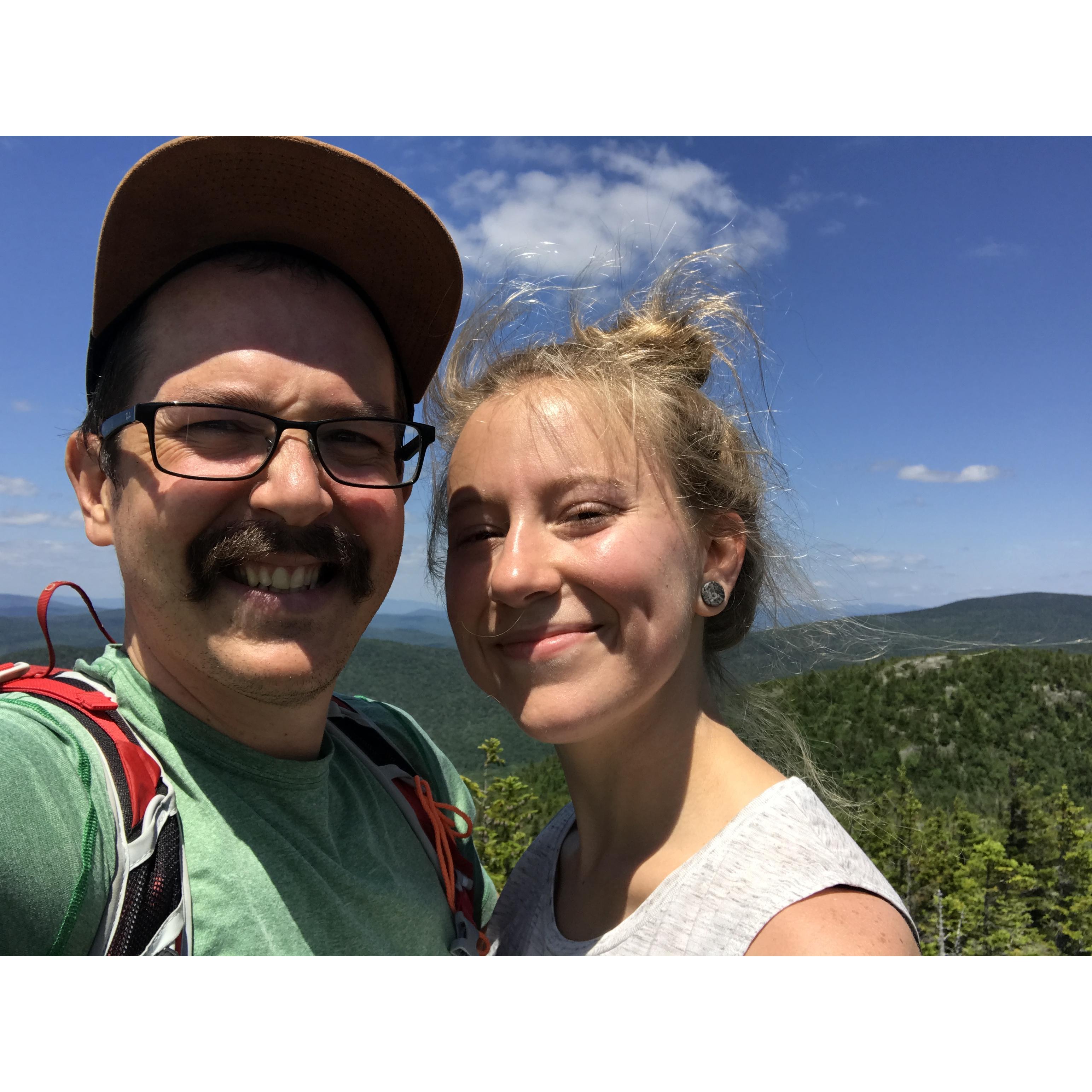 Our hike up the loop trail on Tumbledown mountain! Scariest hike of my life...