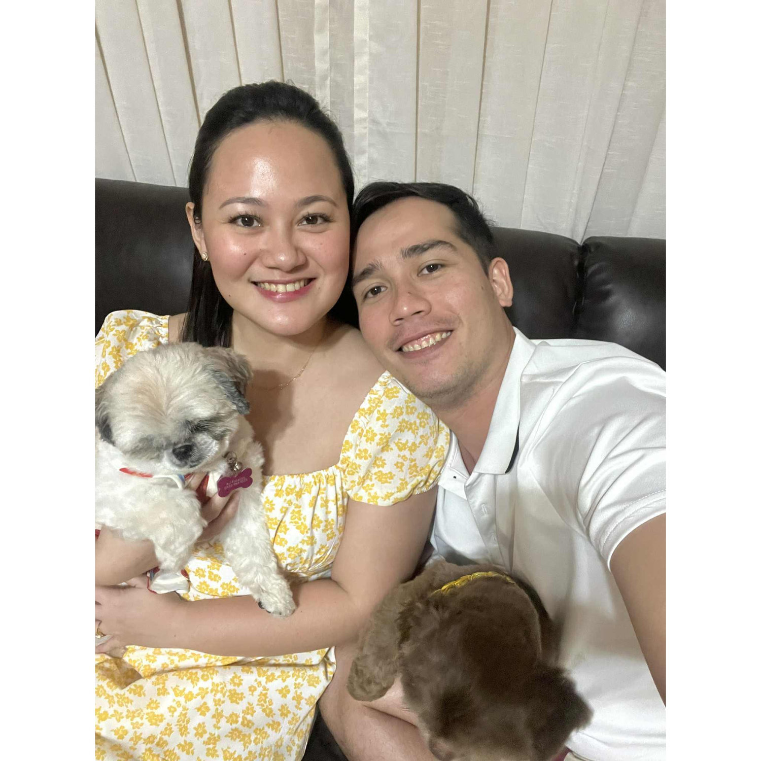 Our little family .. building it one paw at a time. Also this is the day of his pamamanhikan.. attention everyone this is not a drill -- the man is now officially in!