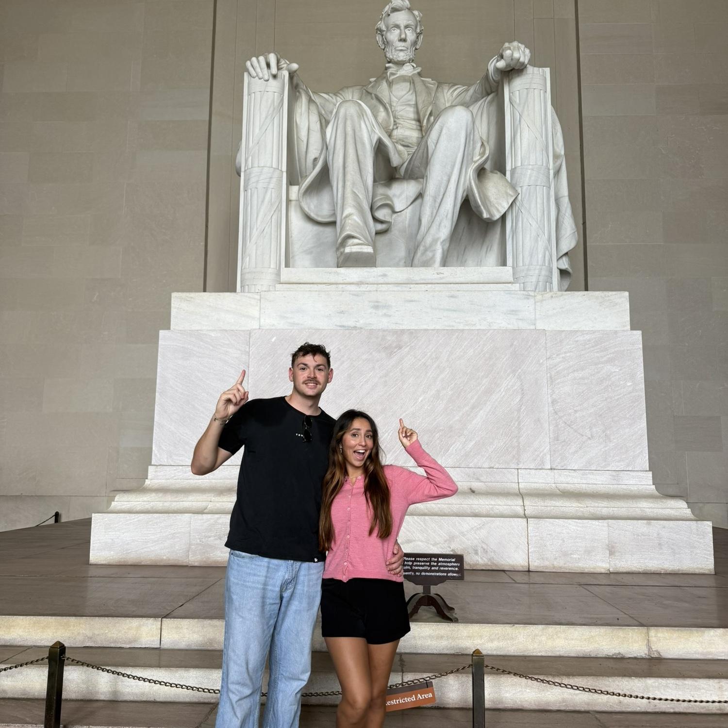 Lincoln Memorial, in Washington.