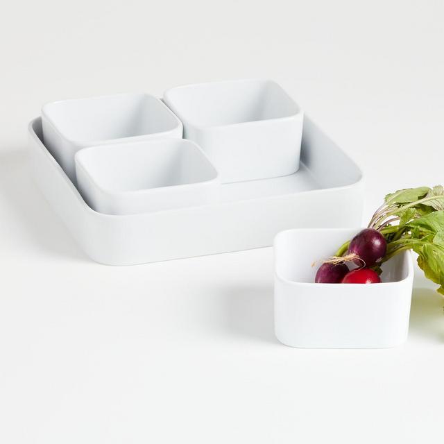 Modular 5-Piece Square Serving Set