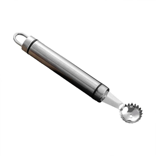 Silver Stainless Steel Strawberry Huller,silver Multi Function Strawberry Huller and Tomato Stem Corer Tool,for Strawberry,Tomato,Vegetable and Fruit Corer Practical Kitchen Tool Corers and Pitters