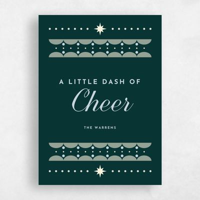 Green Standard Holiday Card - Chetek Type
