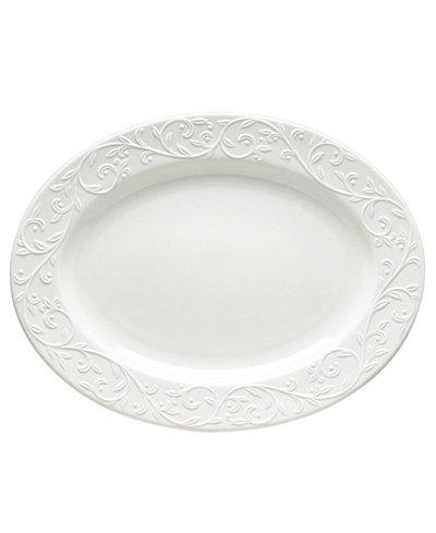 Dinnerware, Opal Innocence Carved Large Oval Platter