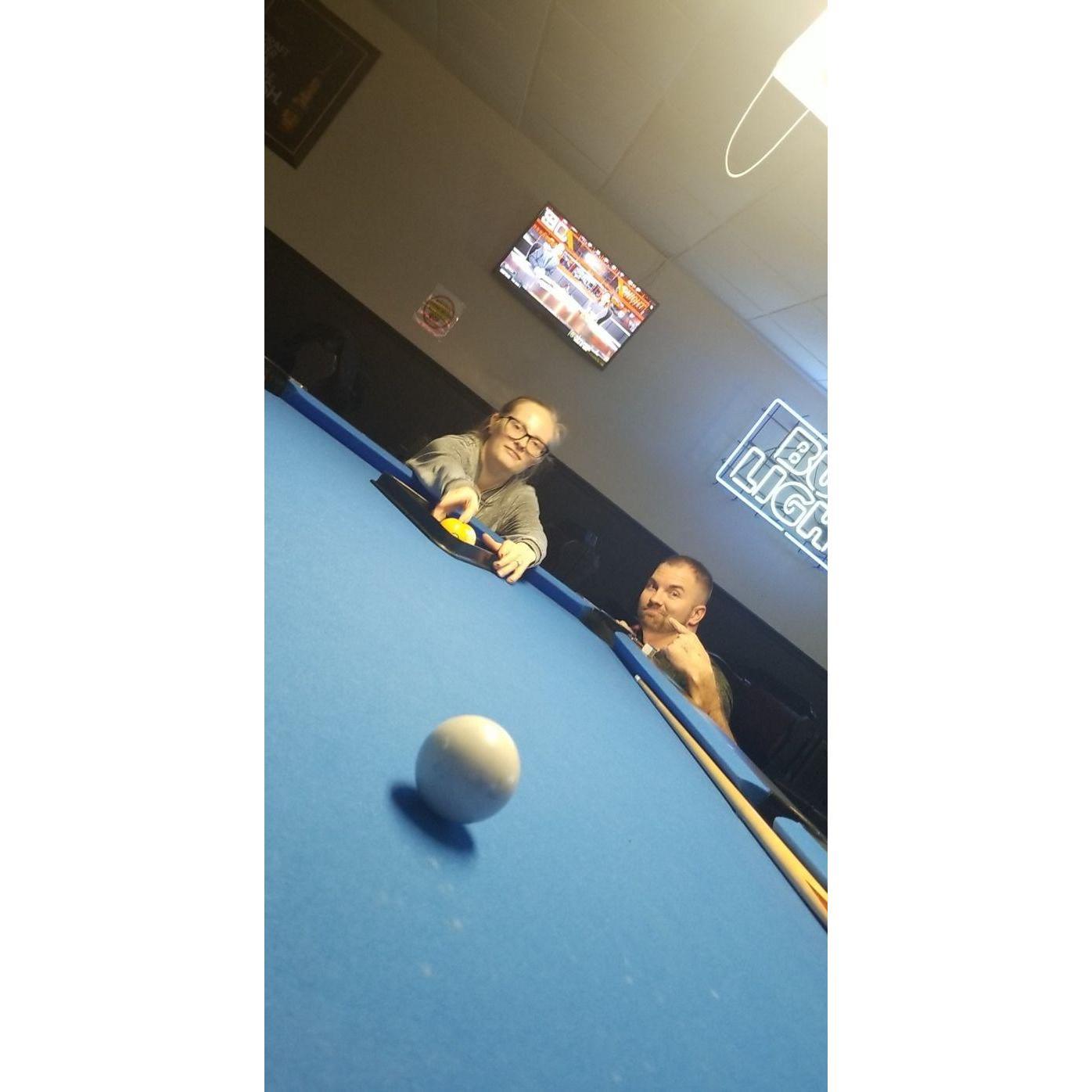 Playing some pool together!