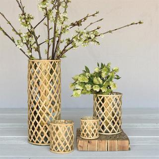 Cane Weave Vase