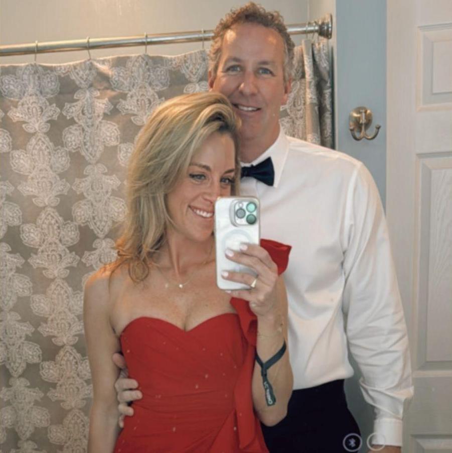 Getting ready for our first black tie gala together