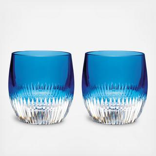 Mixology Argon Blue Tumbler, Set of 2