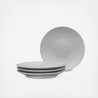 Grey on Grey Appetizer Plate, Set of 4