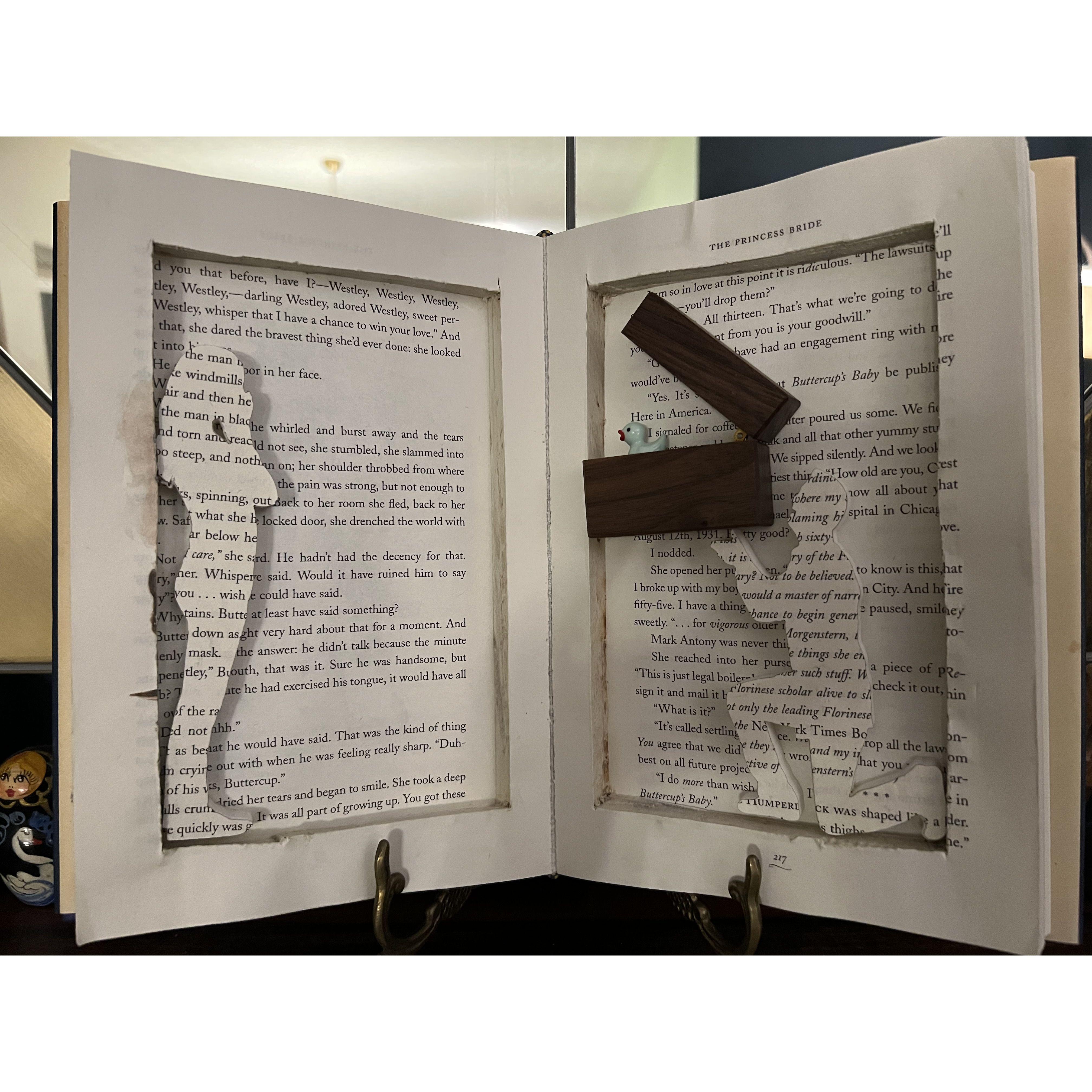 The book Matt designed and made to propose.