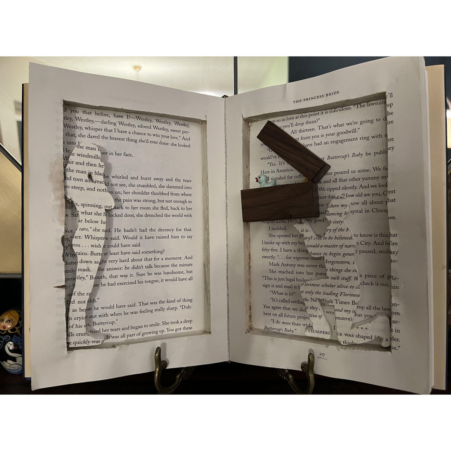 The book Matt designed and made to propose.
