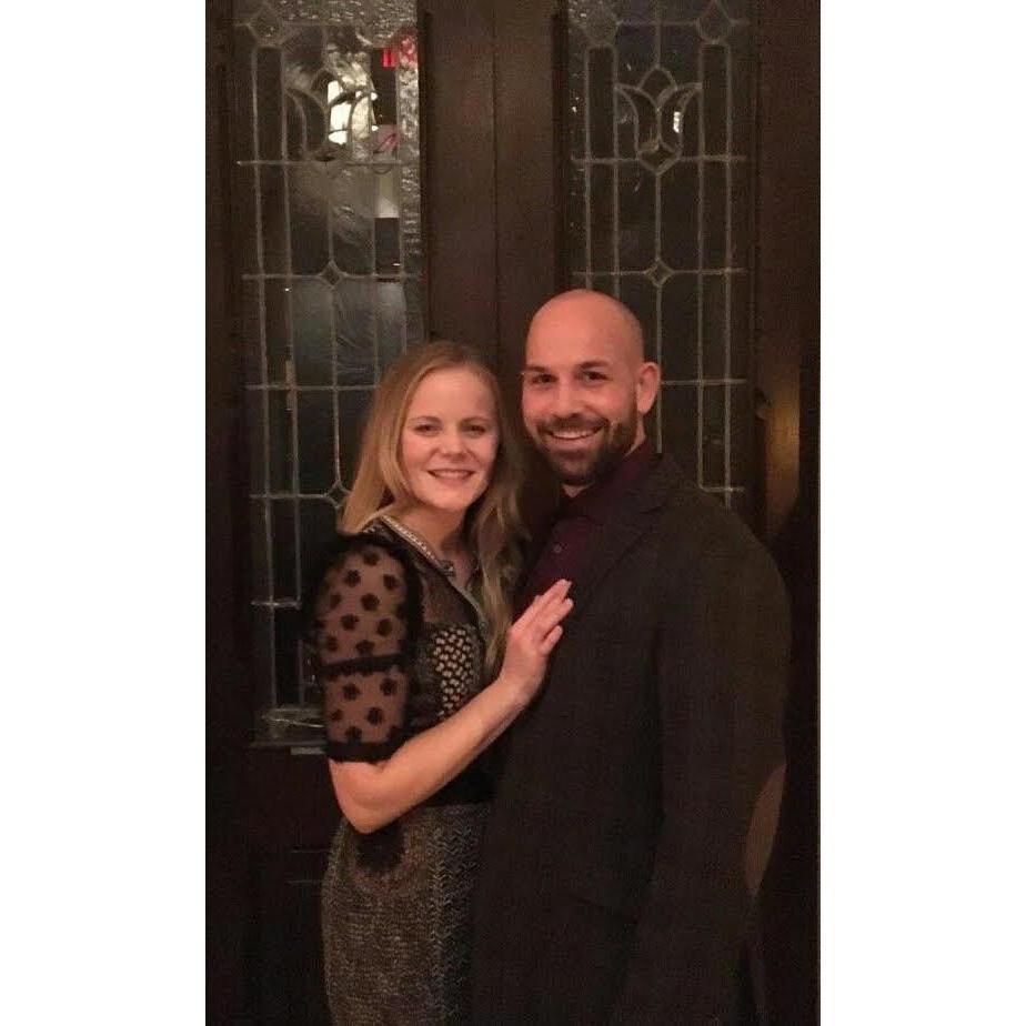 First wedding date at Erika and Jeff's wedding!