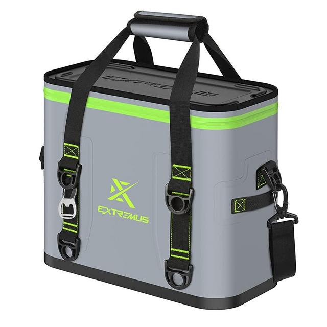Extremus Rendu Soft Cooler, 12/20/30 Can Updated Insulated Cooler Bag, Portable and Waterproof Beach Cooler with 100% Leakproof Zipper, Large Capacity for Fishing, Kayaking, Camping, Beaches & Trips
