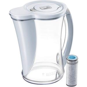 Brita Large 12 Cup Stream Filter As You Pour Water Pitcher with 1 Filter, Cascade - BPA Free - Ice