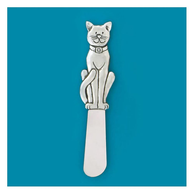 Basic Spirit Butter Spreader Knife - Cat - Soft Cheese Paté Kitchen Gadgets, Home Decorative Gift for Pet Animal Lover