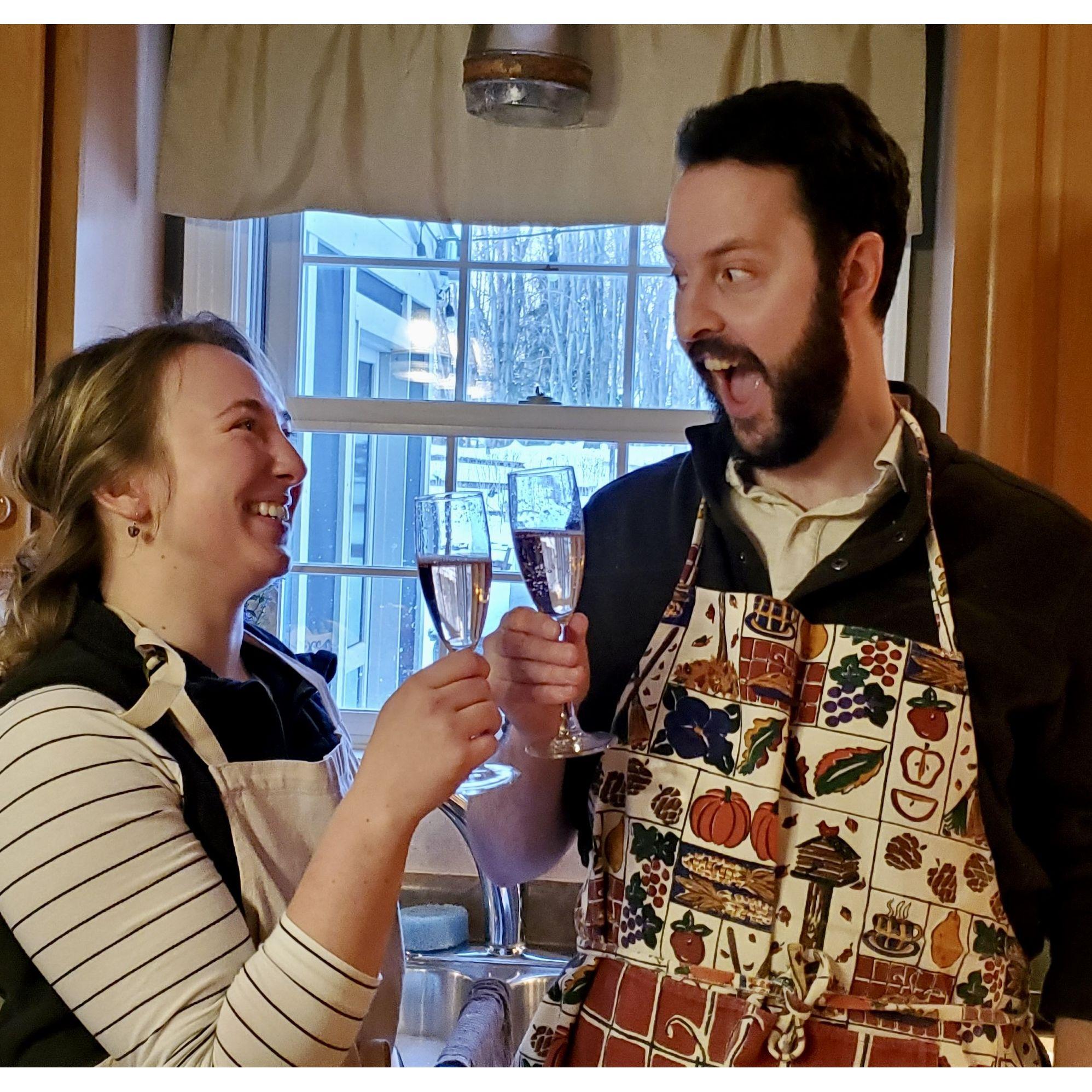We love cooking together!