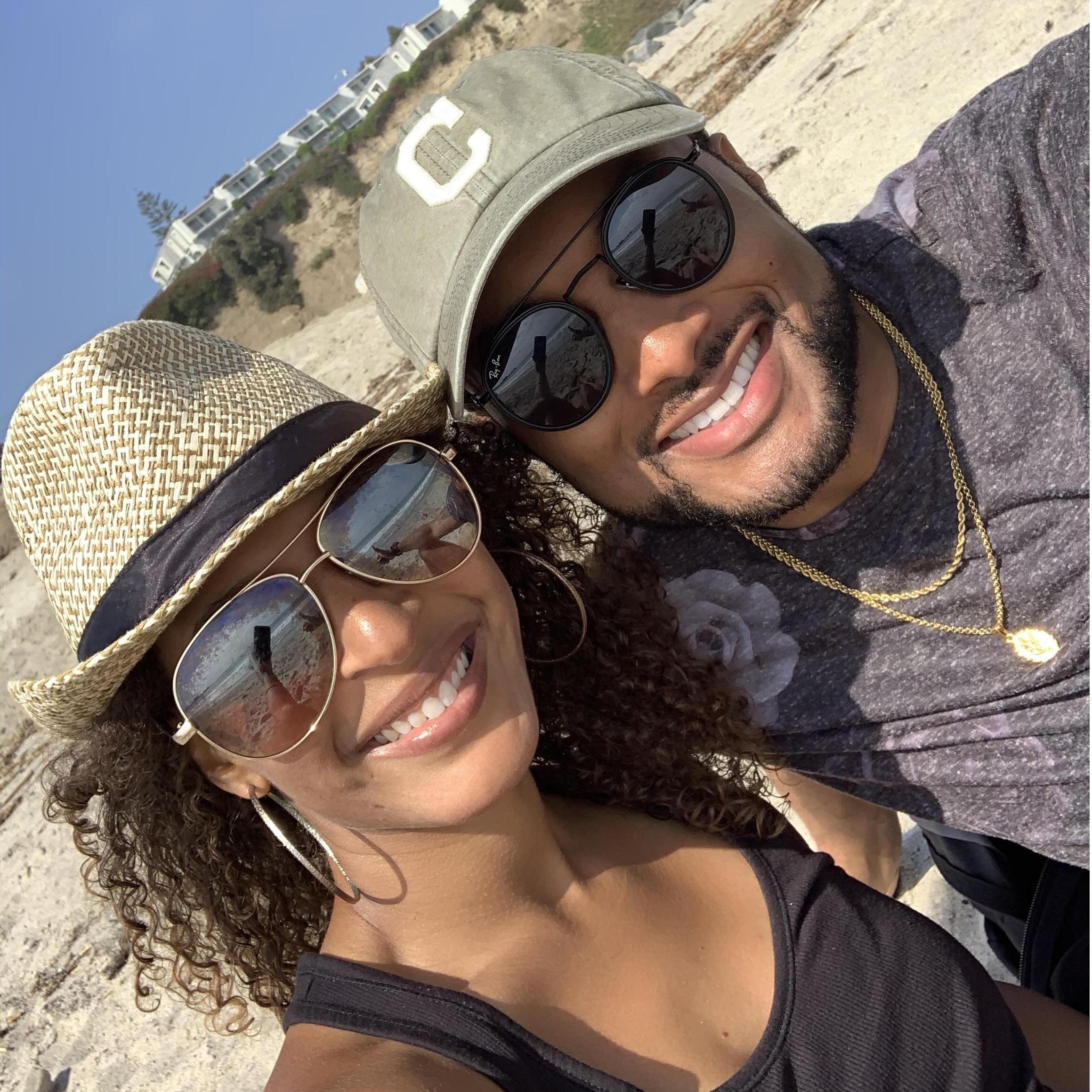 One of our many beach dates along the Pacific Coast! We made our courtship official on this day, May 9th, 2020!