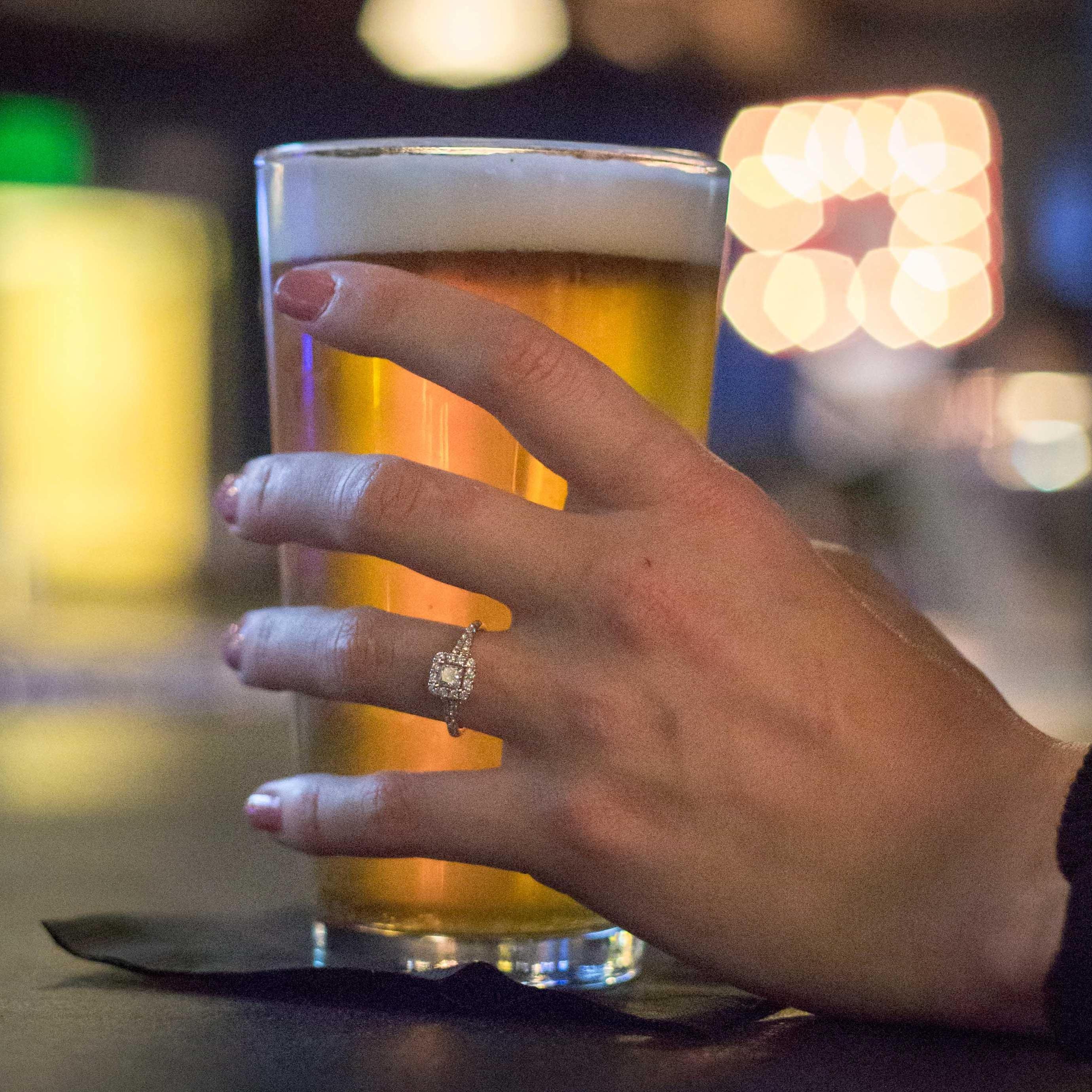 Celebratory Engagement Beer!