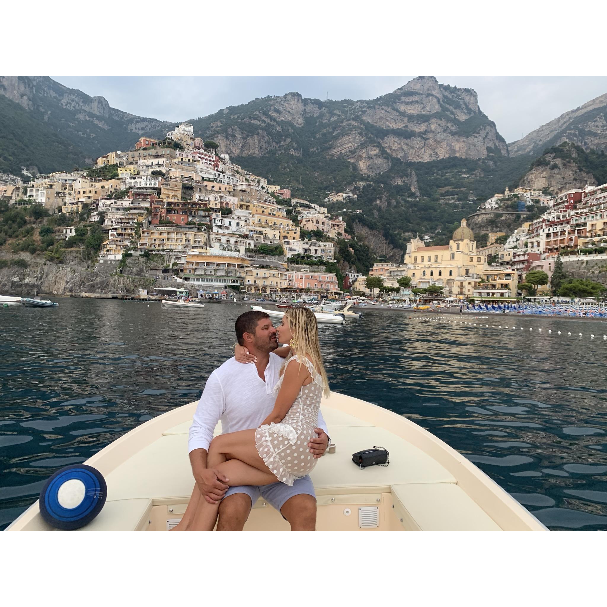 Positano we love you & each other!