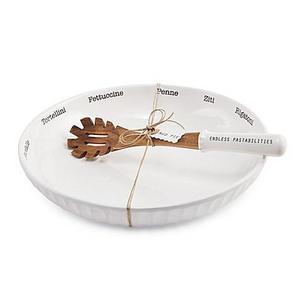 Mud Pie® "Endless Pastabilities" 2-Piece Pasta Bowl and Server Set